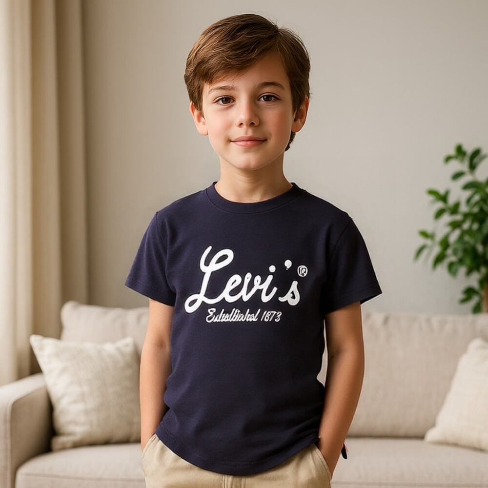 NWT Levi's Boy's T-Shirt Black 6-7 Boys